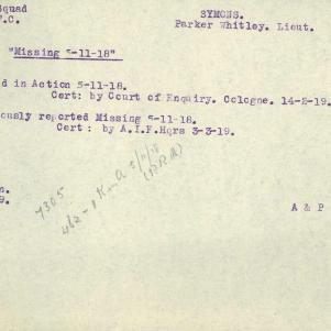 Soldier packet page
