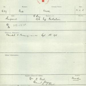 Soldier packet page