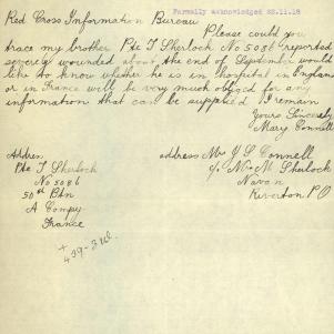 Soldier packet page