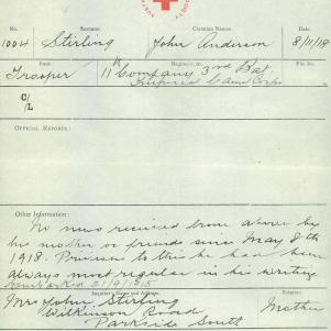 Soldier packet page