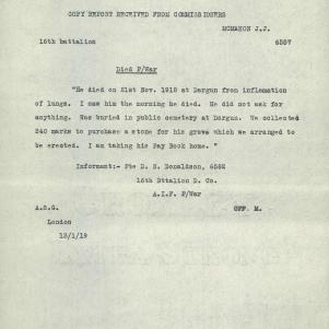 Soldier packet page