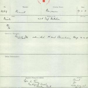 Soldier packet page
