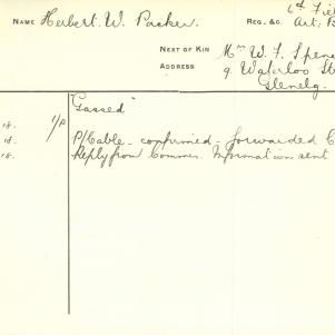Soldier packet page