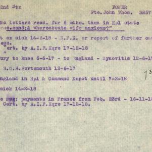 Soldier packet page