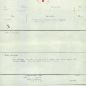 Soldier packet page