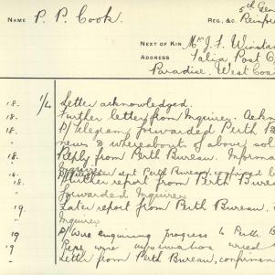 Soldier packet page