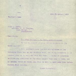 Soldier packet page