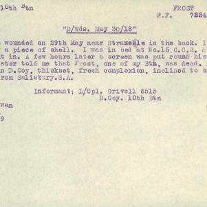 Soldier packet page