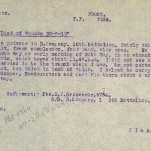 Soldier packet page