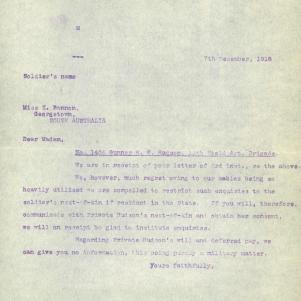 Soldier packet page