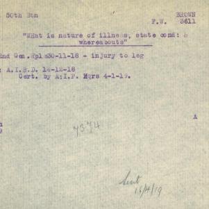 Soldier packet page