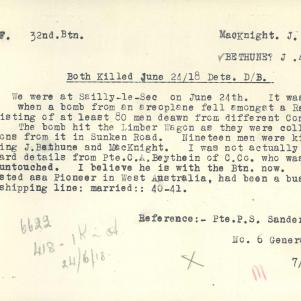 Soldier packet page