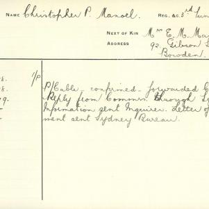 Soldier packet page