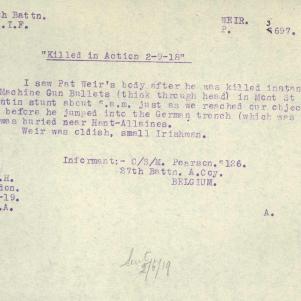 Soldier packet page
