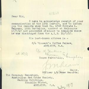 Soldier packet page