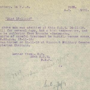 Soldier packet page