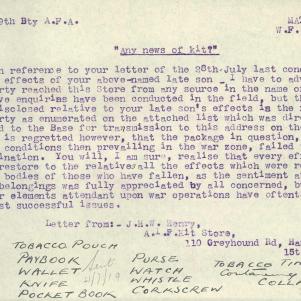 Soldier packet page