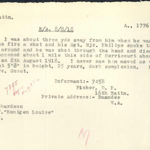 Soldier packet page