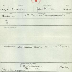 Soldier packet page