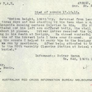 Soldier packet page