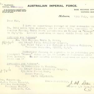 Soldier packet page