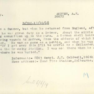 Soldier packet page