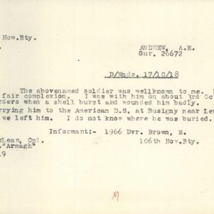 Soldier packet page
