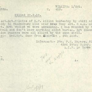 Soldier packet page