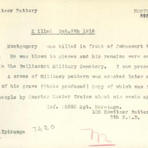 Soldier packet page