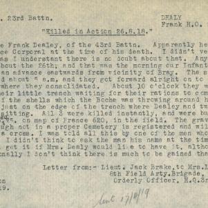 Soldier packet page