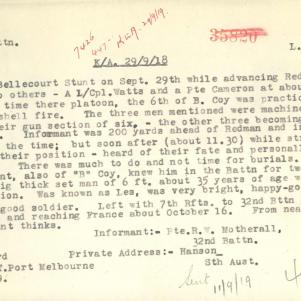 Soldier packet page