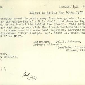 Soldier packet page