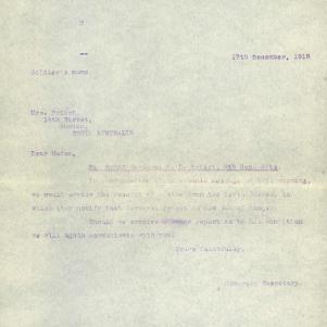 Soldier packet page