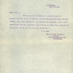 Soldier packet page