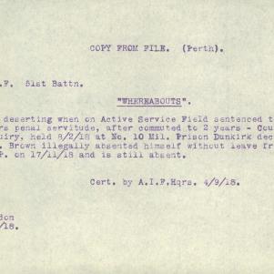 Soldier packet page