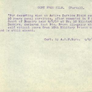 Soldier packet page