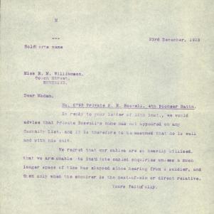 Soldier packet page