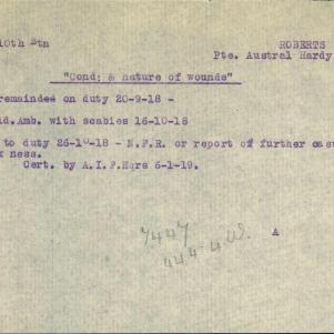 Soldier packet page
