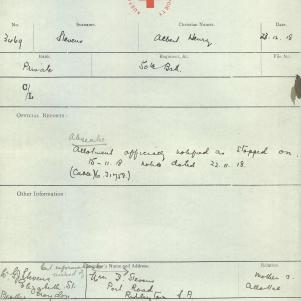 Soldier packet page
