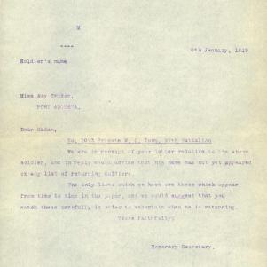 Soldier packet page