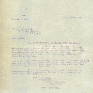 Soldier packet page