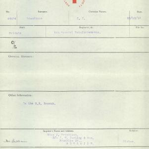 Soldier packet page