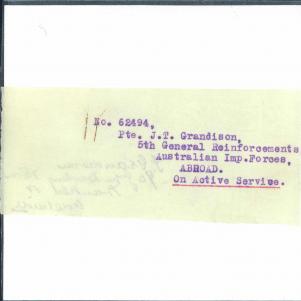 Soldier packet page