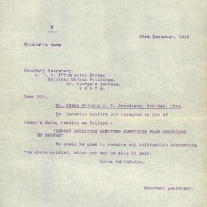 Soldier packet page