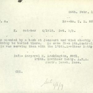 Soldier packet page