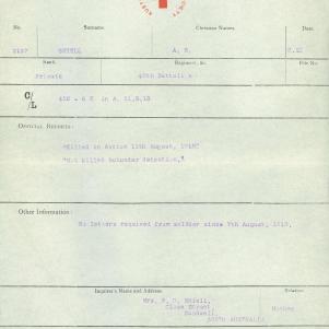 Soldier packet page