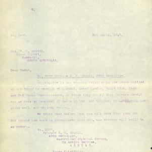 Soldier packet page