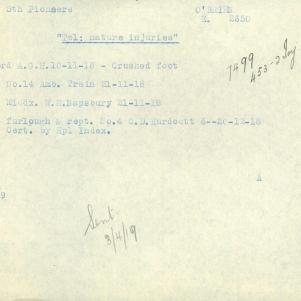 Soldier packet page