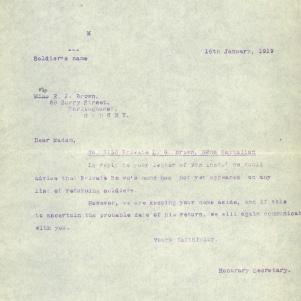 Soldier packet page