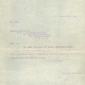 Soldier packet page